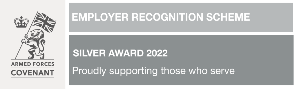The Armed Forces Covenant Employer Recognition Scheme silver award