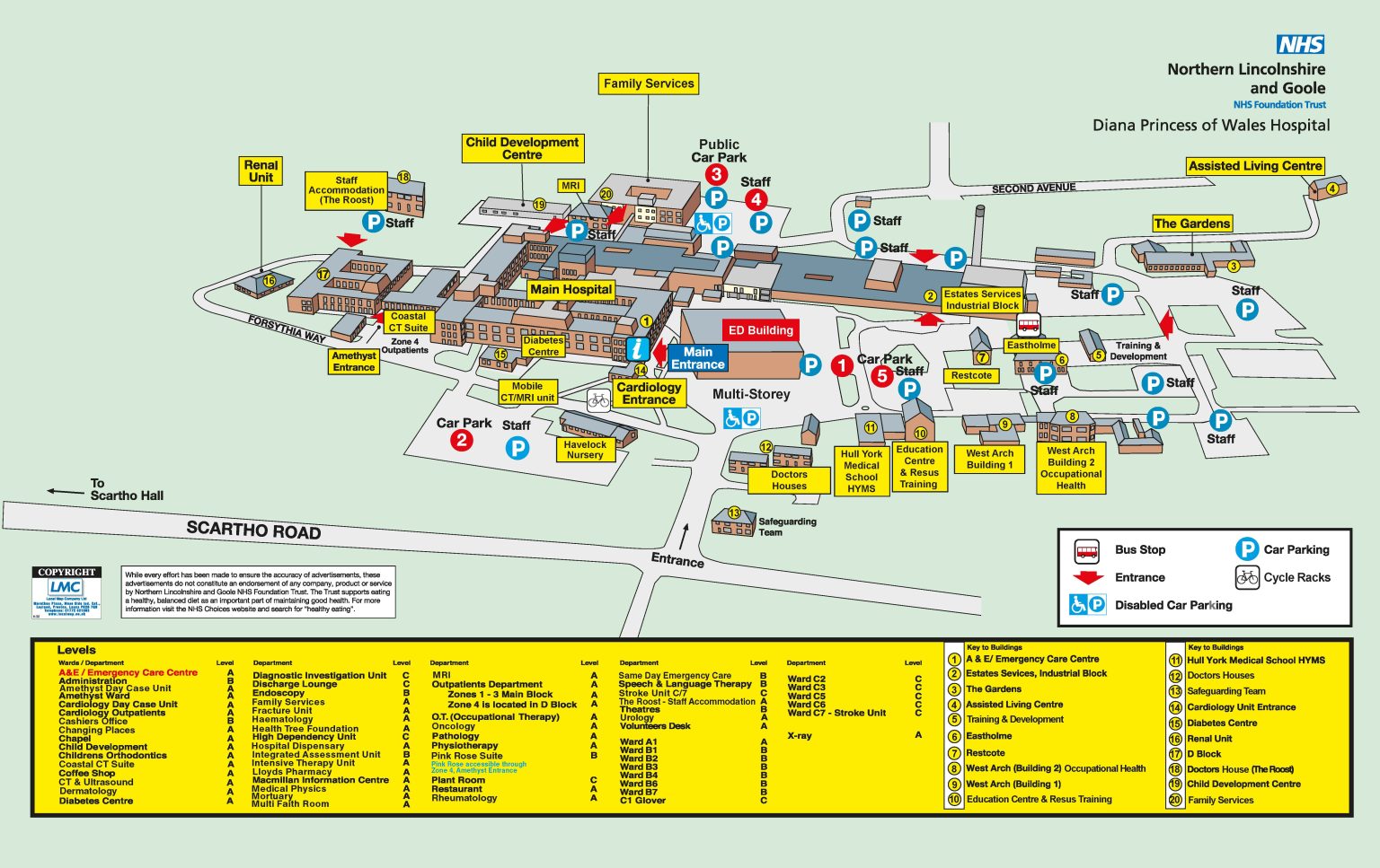 Hospital maps northern lincolnshire and goole nhs foundation trust