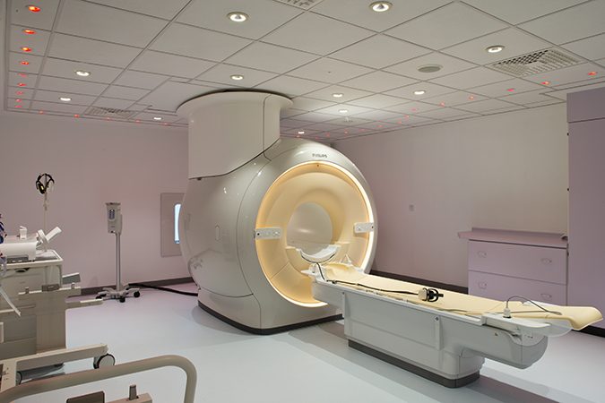 One of the MRI scanners in the new Grimsby MRI unit.