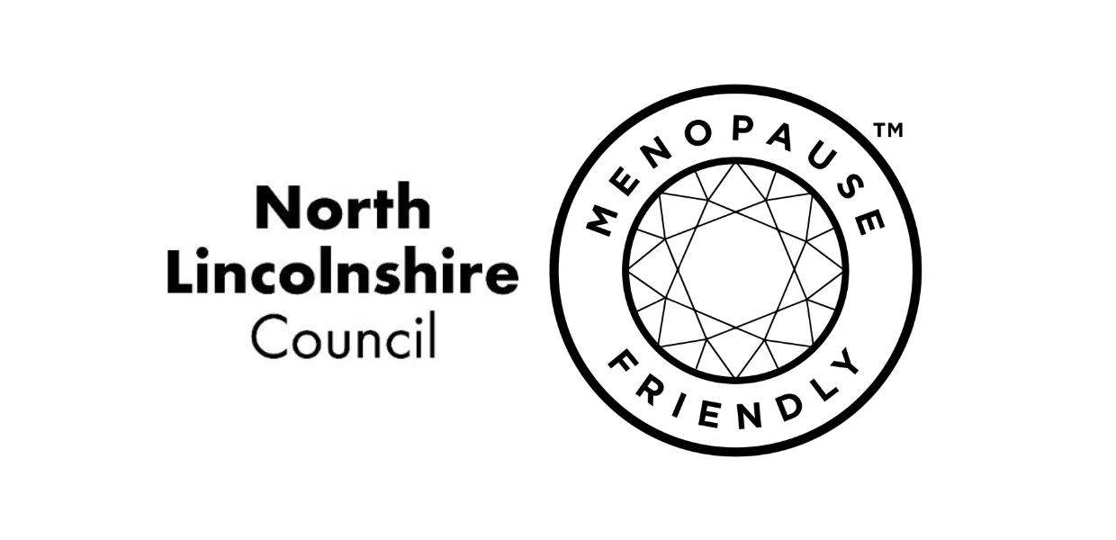 N Lincs logo and menopause friendly logo