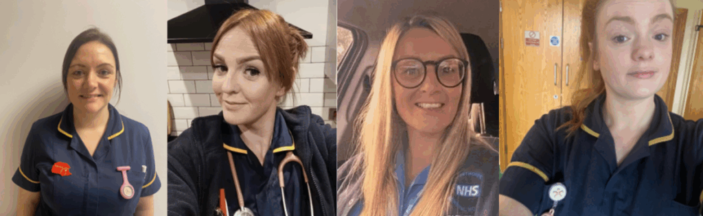 a montage of staff