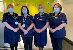 Claire Hebden is our Matron for Palliative and End of Life Care; Alison Redhead and Julieann Woollas are both End of Life Lead Nurses for Acute Services and Gemma Burke is our Clinical Practice Educator for End of Life Care