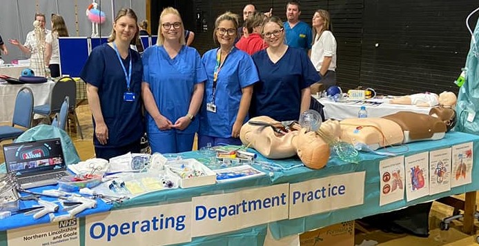 The Operating Department Practice team in action at the Skills Fair