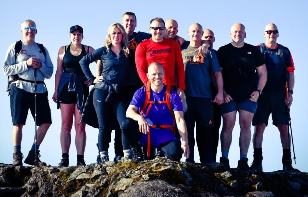 Fundraisers on Ben Nevis
