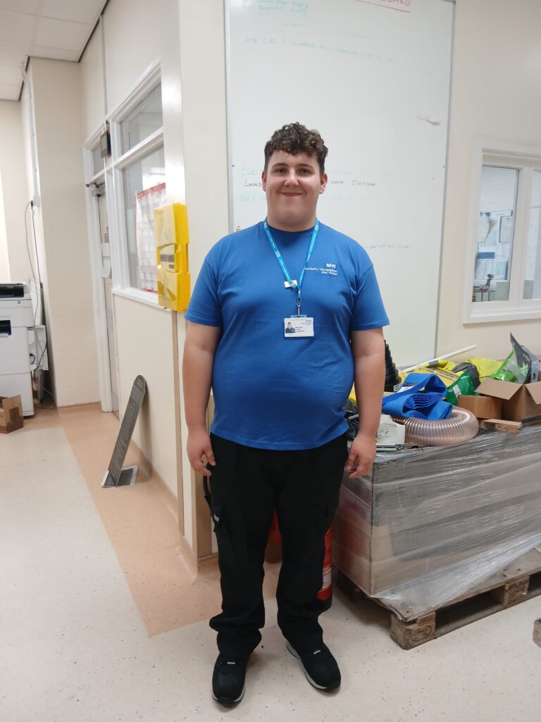 Project Search intern Alfie has been very successful in his time with the Scunthorpe Estates team