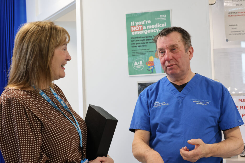 Gary Hewitt chats to Interim Chief Executive Lyn Simpson