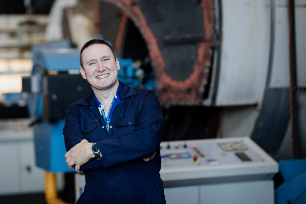 Estates, Facilities and Development - Phil, one of our estates team, in the boiler house