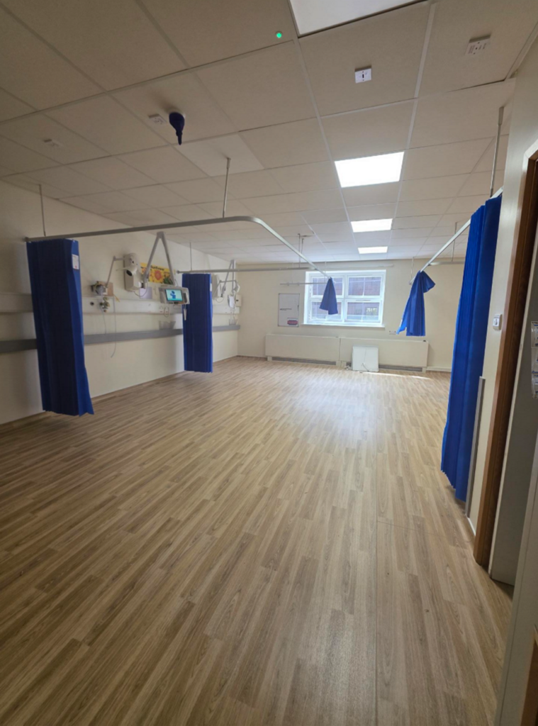 A bay on a hospital ward