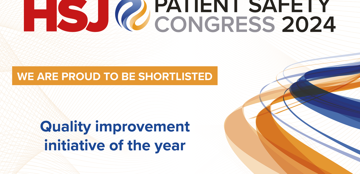 HSJ Patient Safety Award Quality Improvement Initiative of the Year banner