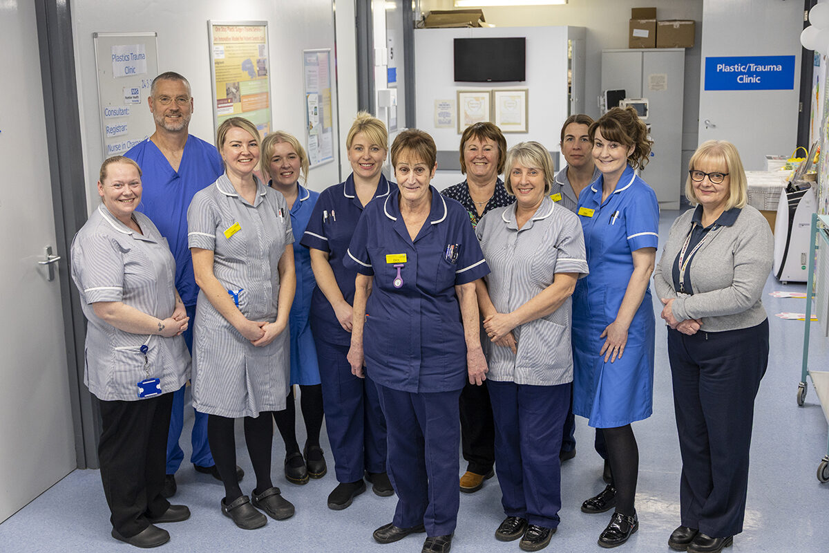 Hospital staff on a ward