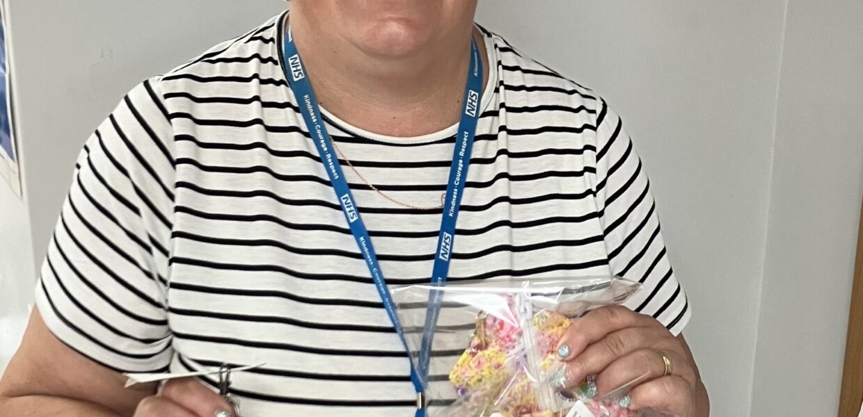 Glenda with some of handmade creations