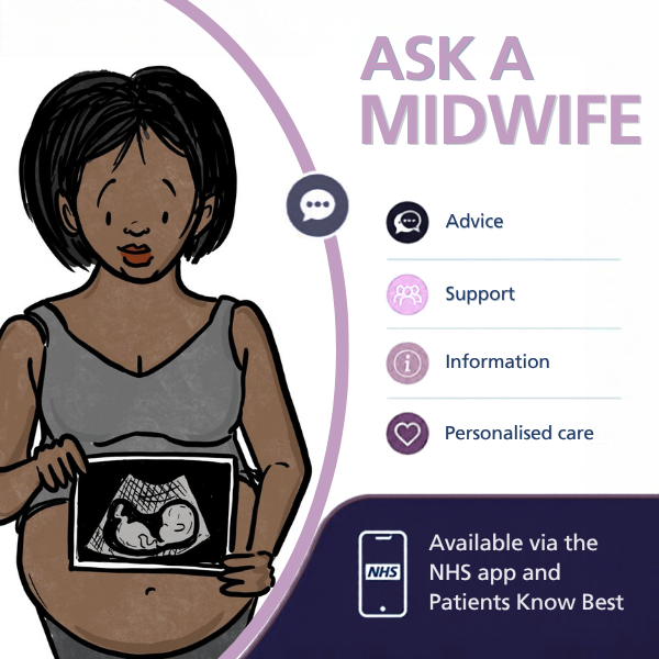 Ask a midwife graphic