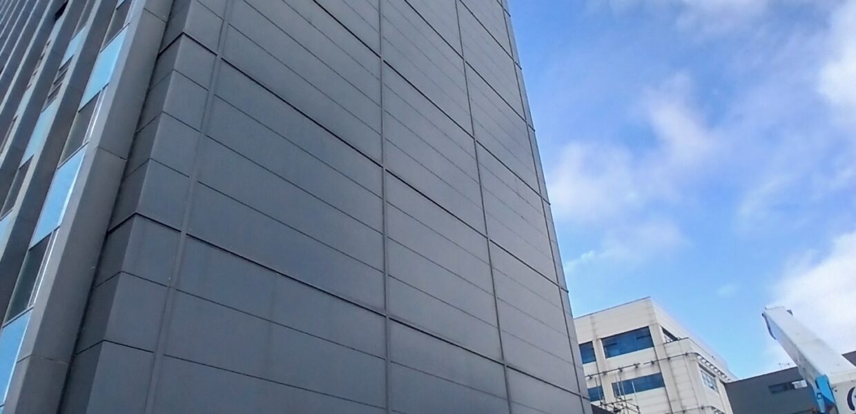 Survey works are being carried out on the Tower Block