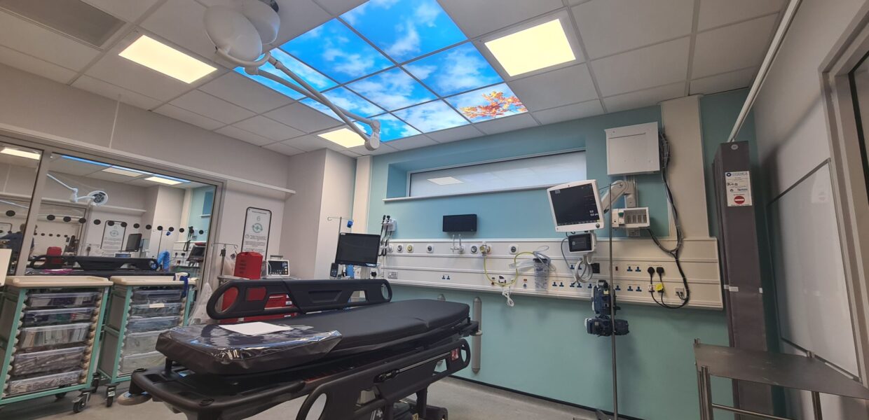 A trolley in a resus room